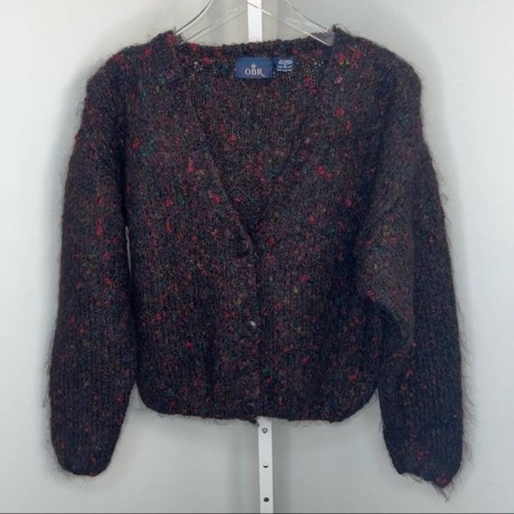 OBR Mohair Chunky Cardigan MultiColor Size Medium - Picture 14 of 17